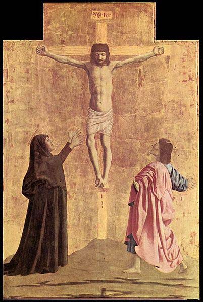 Piero della Francesca Polyptych of the Misericordia: Crucifixion